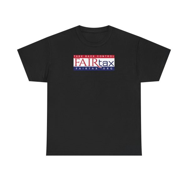 FAIRtax Unisex Heavy Cotton Tee - Take Back Control & American Flag Design - Image 11