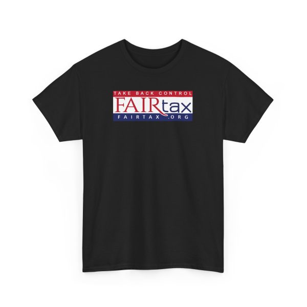 FAIRtax Unisex Heavy Cotton Tee - Take Back Control & American Flag Design - Image 13