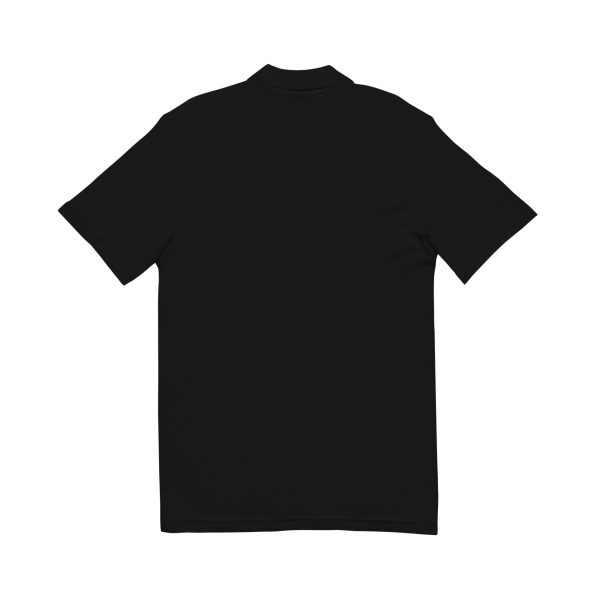 Embroidered Unisex Pique Polo Shirt - Dark Color with Embroidery FAIRtax logo - Image 2
