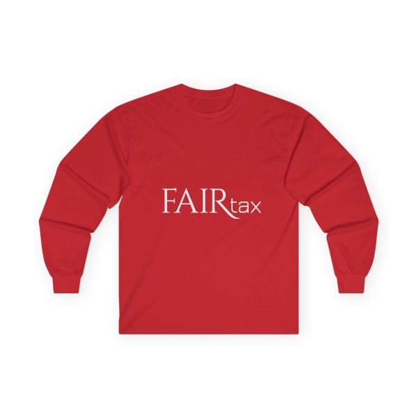 FairTax Dark Colors Ultra Cotton Long Sleeve Tee with white logo - Image 16