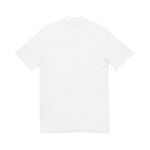 Embroidered Unisex Pique Polo Shirt - Light Colors with Embroidery FAIRtax logo - Image 2