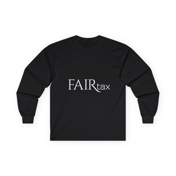 FairTax Dark Colors Ultra Cotton Long Sleeve Tee with white logo