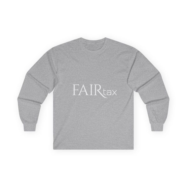 FairTax Dark Colors Ultra Cotton Long Sleeve Tee with white logo - Image 4