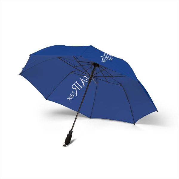 FairTax Folding Travel Umbrella Blue with white logo, Compact Rain Gear for Men and Women, Perfect Gift for Any Occasion, Weather Protection, [...] - Image 2
